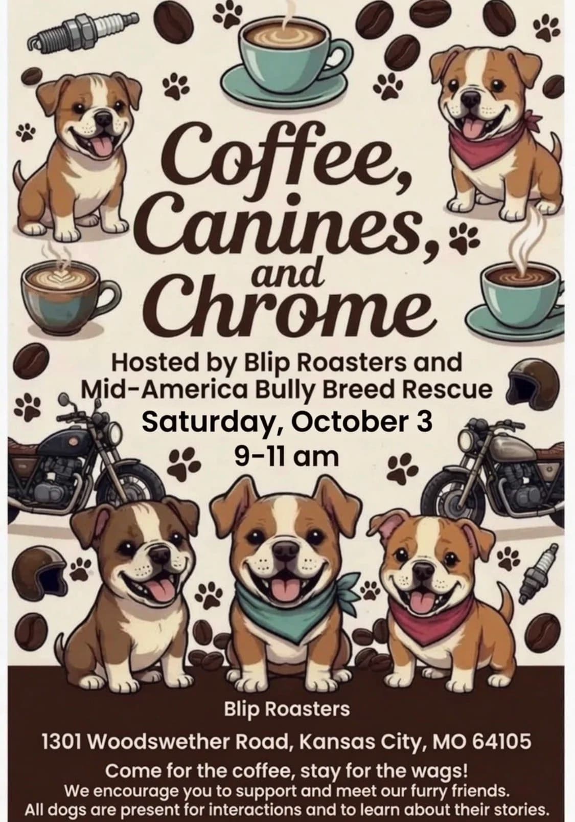 Mid-America Bully Breed Rescue – Pittie Pit-Stop at Blip Coffee