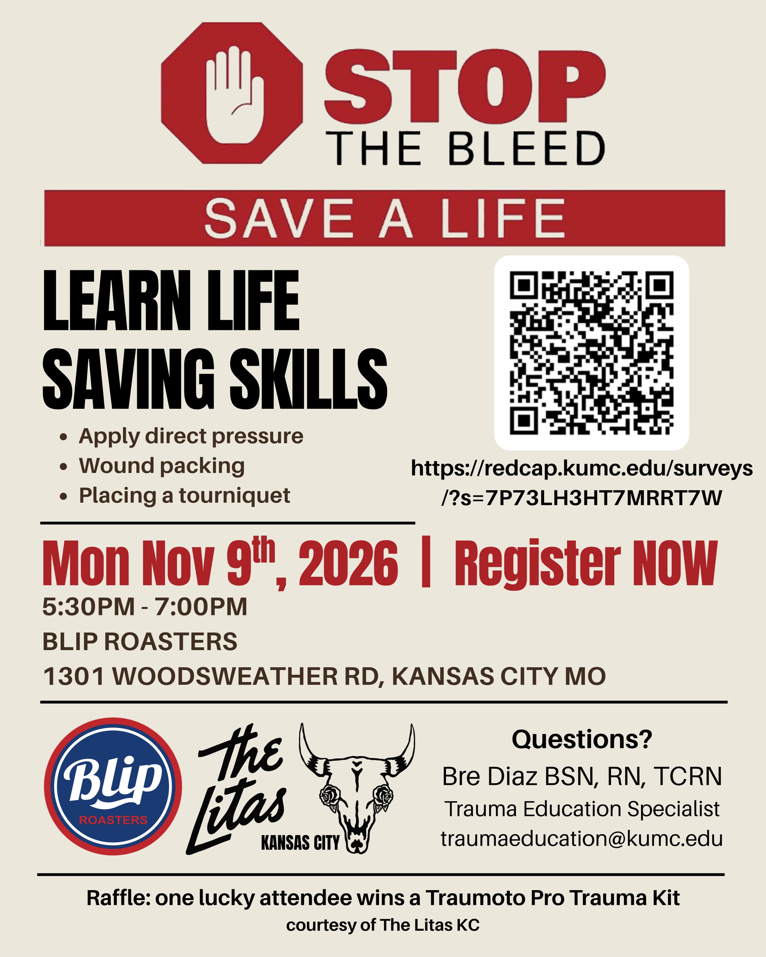 Stop the Bleed at Blip Roasters